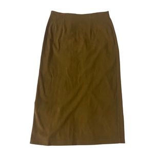 Briggs New York Womens brown suede skirt